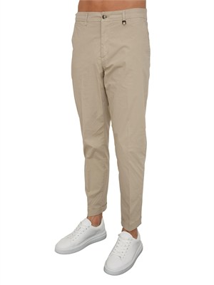 Pantaloni chino Lu Jo uomo in cotone beige in UOMO