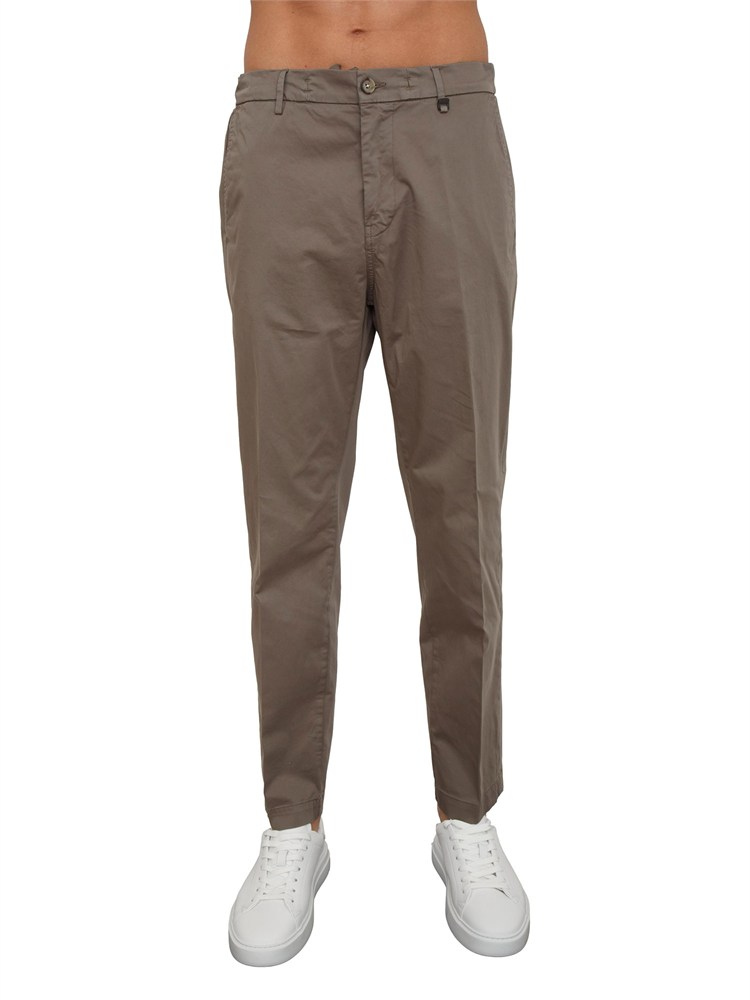 Pantaloni chino Liu Jo uomo in cotone stretch taupe