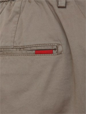 Pantaloni chino Liu Jo uomo in cotone stretch taupe in UOMO