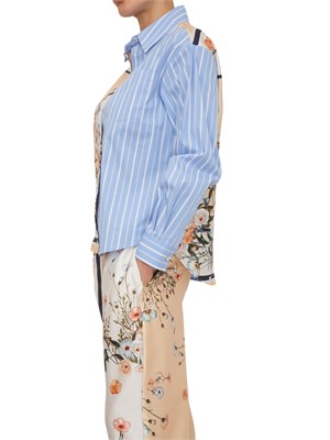 Camicia Liu Jo donna in cotone con inserti twill stampato in DONNA