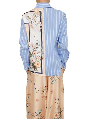 Camicia Liu Jo donna in cotone con inserti twill stampato in DONNA