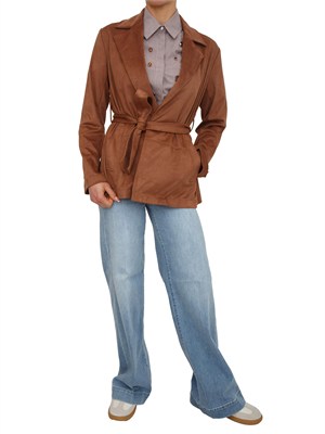 Giacca Liu Jo donna in camoscio marrone in DONNA