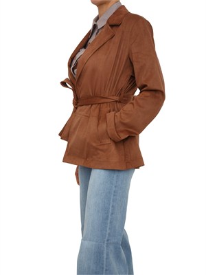 Giacca Liu Jo donna in camoscio marrone in DONNA