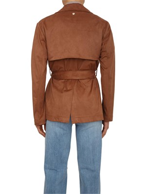 Giacca Liu Jo donna in camoscio marrone in DONNA