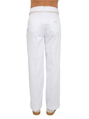 Pantaloni bianchi Liu Jo donna in misto cotone in DONNA