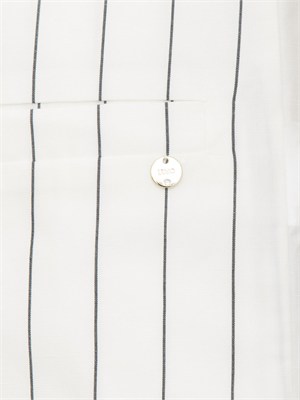 Gilet Liu Jo donna in misto lino bianco a righe in DONNA