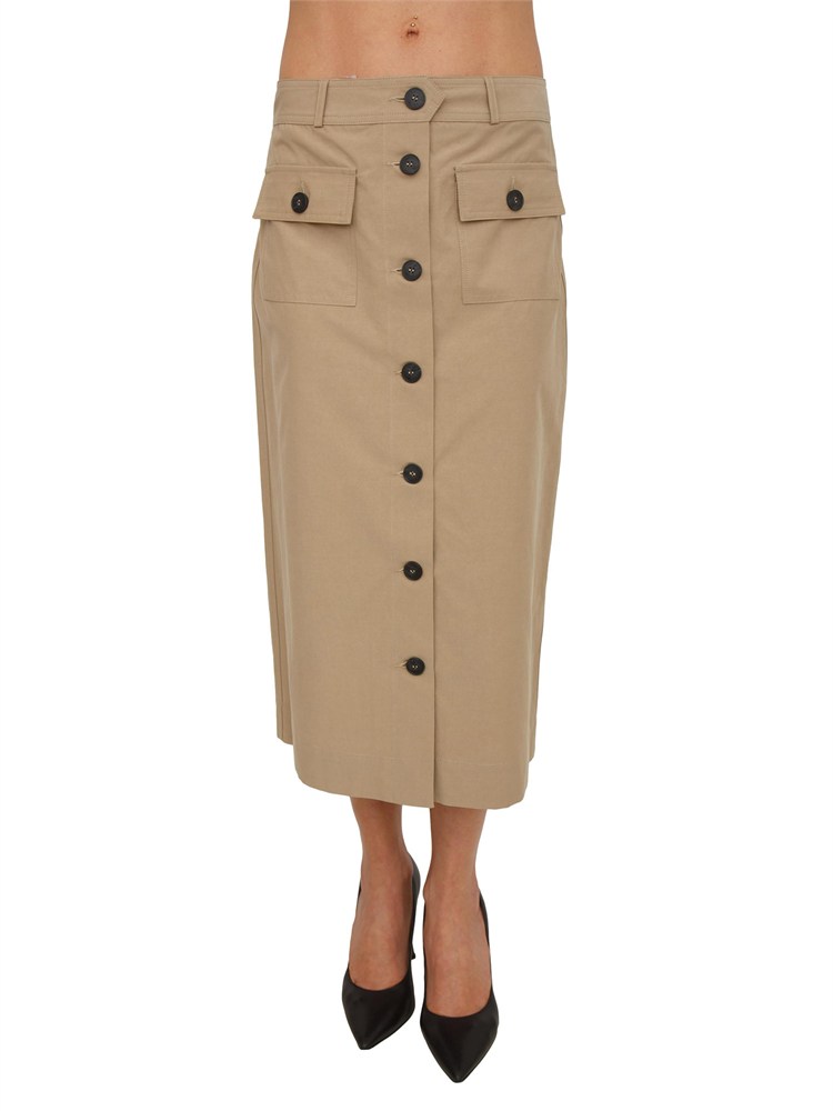 Gonna Liu Jo donna in misto cotone beige