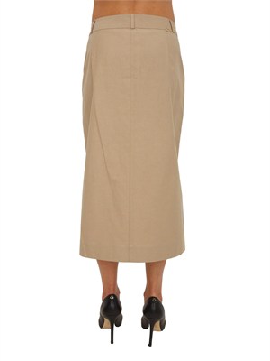 Gonna Liu Jo donna in misto cotone beige in DONNA