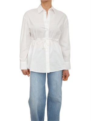 Camicia Liu Jo donna in popeline di cotone bianco in DONNA