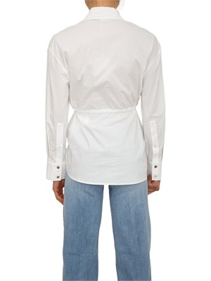 Camicia Liu Jo donna in popeline di cotone bianco in DONNA