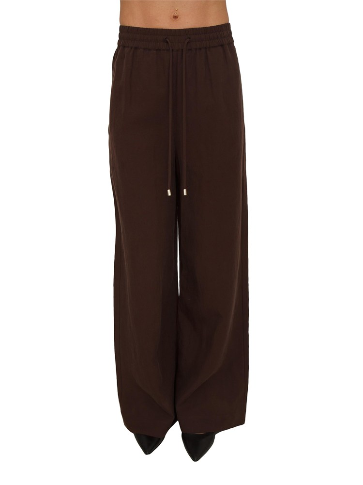 Pantaloni Liu Jo donna in misto lino marrone