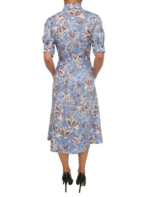 Abito Liu Jo chemisier azzuro stampa floreale in DONNA