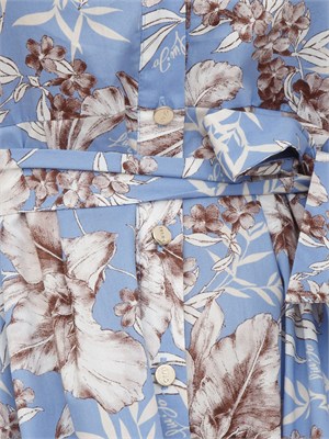 Abito Liu Jo chemisier azzuro stampa floreale in DONNA