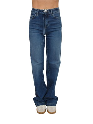 Jeans flare Liu Jo donna in denim stretch blu scuro in DONNA