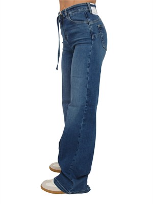 Jeans flare Liu Jo donna in denim stretch blu scuro in DONNA