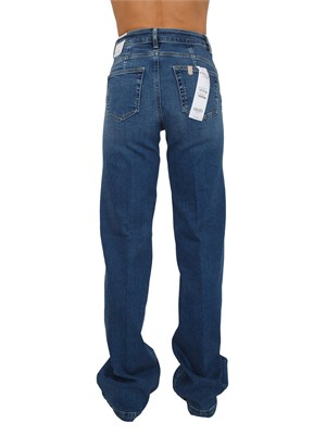 Jeans flare Liu Jo donna in denim stretch blu scuro in DONNA