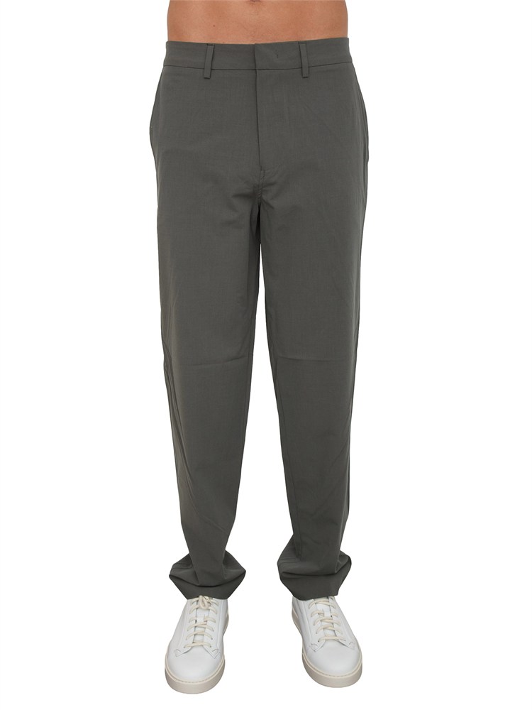 Pantaloni Armani Exchange uomo in viscosa e lana verdi