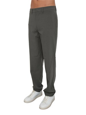 Pantaloni Armani Exchange uomo in viscosa e lana verdi in UOMO