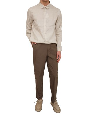 Pantaloni Armani Exchange uomo in cotone marrone in UOMO