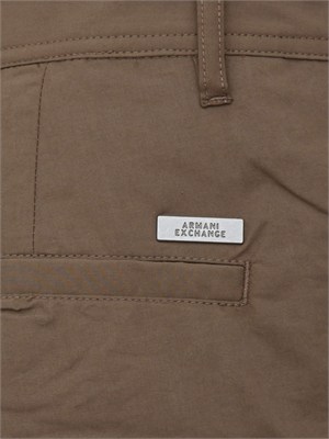 Pantaloni Armani Exchange uomo in cotone marrone in UOMO