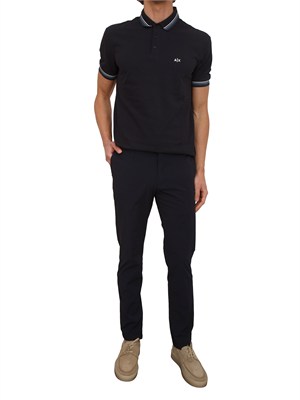 Pantaloni Armani Exchange uomo in tessuto blu in UOMO