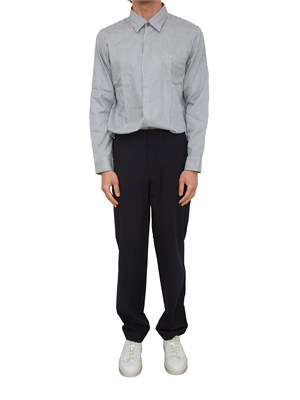 Camicia uomo Armani Exchange in cotone righe blu in UOMO