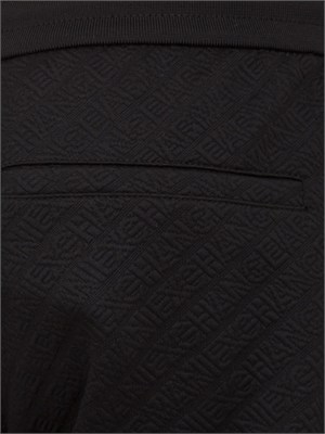 Pantaloni jogger uomo Armani Exchange neri logo jacquard in UOMO