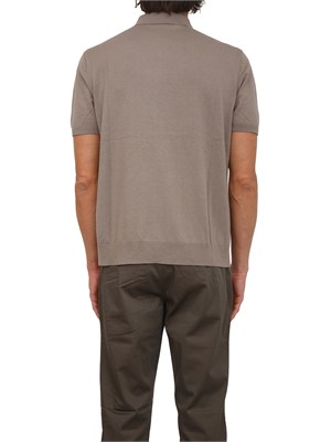 Polo in maglia Armani Exchange uomo taupe in UOMO