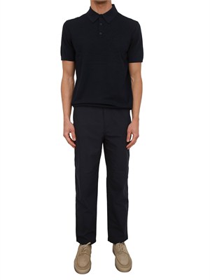 Polo in maglia Armani Exchange uomo blu in UOMO