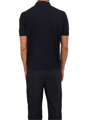 Polo in maglia Armani Exchange uomo blu in UOMO