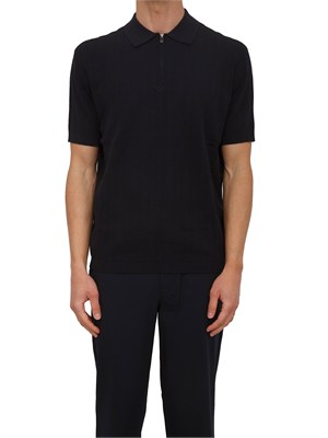 Maglia Armani Exchange uomo in cotone blu in UOMO