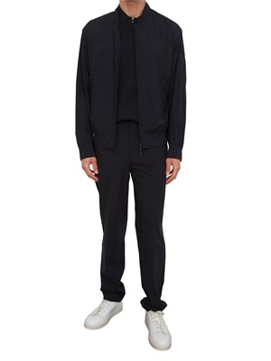 Maglia Armani Exchange uomo in cotone blu in UOMO