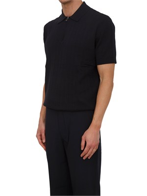 Maglia Armani Exchange uomo in cotone blu in UOMO