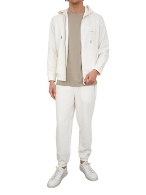 Pantaloni jogger uomo Armani Exchange bianco panna in UOMO
