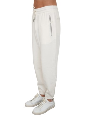 Pantaloni jogger uomo Armani Exchange bianco panna in UOMO
