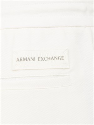 Pantaloni jogger uomo Armani Exchange bianco panna in UOMO