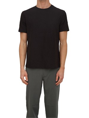 T-shirt Armani Exchange uomo in cotone nero in UOMO