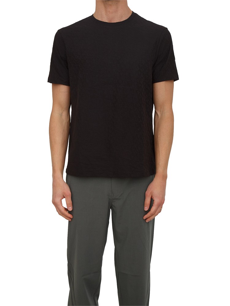 T-shirt Armani Exchange uomo in cotone nero