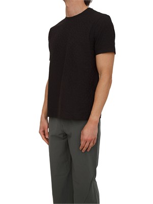T-shirt Armani Exchange uomo in cotone nero in UOMO