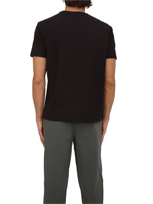 T-shirt Armani Exchange uomo in cotone nero in UOMO