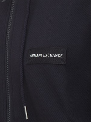 Felpa uomo Armani Exchange in cotone blu in UOMO