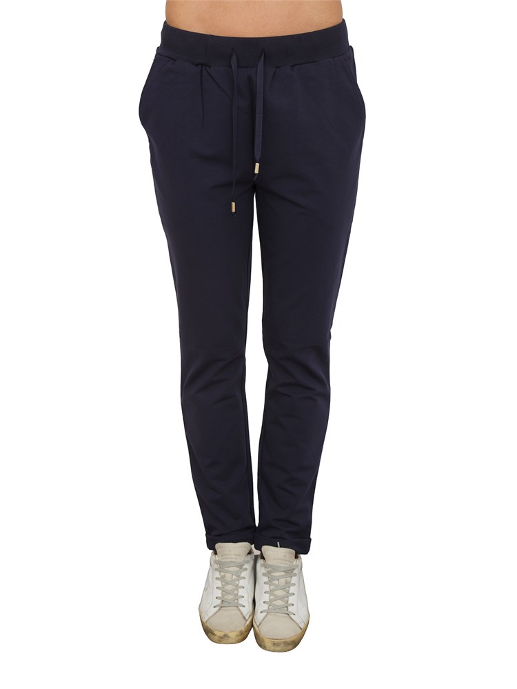 Pantaloni joggers Liu Jo donna in cotone blu