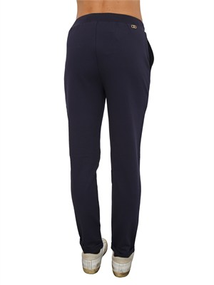 Pantaloni joggers Liu Jo donna in cotone blu in DONNA