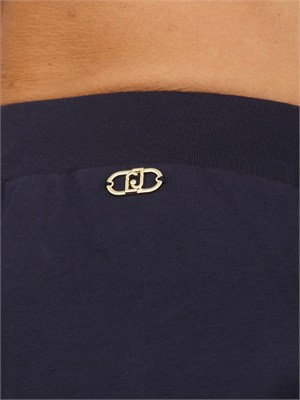 Pantaloni joggers Liu Jo donna in cotone blu in DONNA
