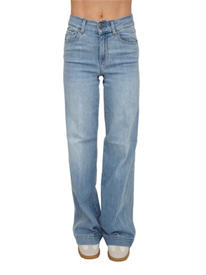 Jeans flare donna Liu Jo in denim stretch lavaggio chiaro in DONNA
