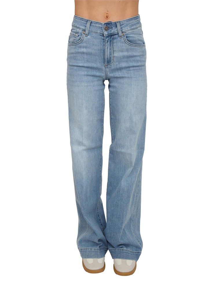 Jeans flare donna Liu Jo in denim stretch lavaggio chiaro