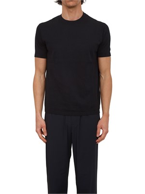 T-shirt Armani Exchange uomo in cotone blu in UOMO