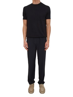 T-shirt Armani Exchange uomo in cotone blu in UOMO