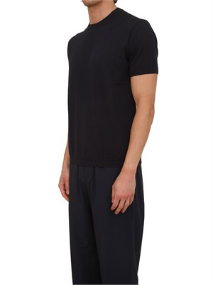 T-shirt Armani Exchange uomo in cotone blu in UOMO