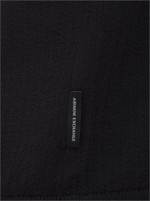 T-shirt Armani Exchange uomo in cotone blu in UOMO